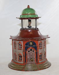 Cupola Cast Iron Mechanical Bank