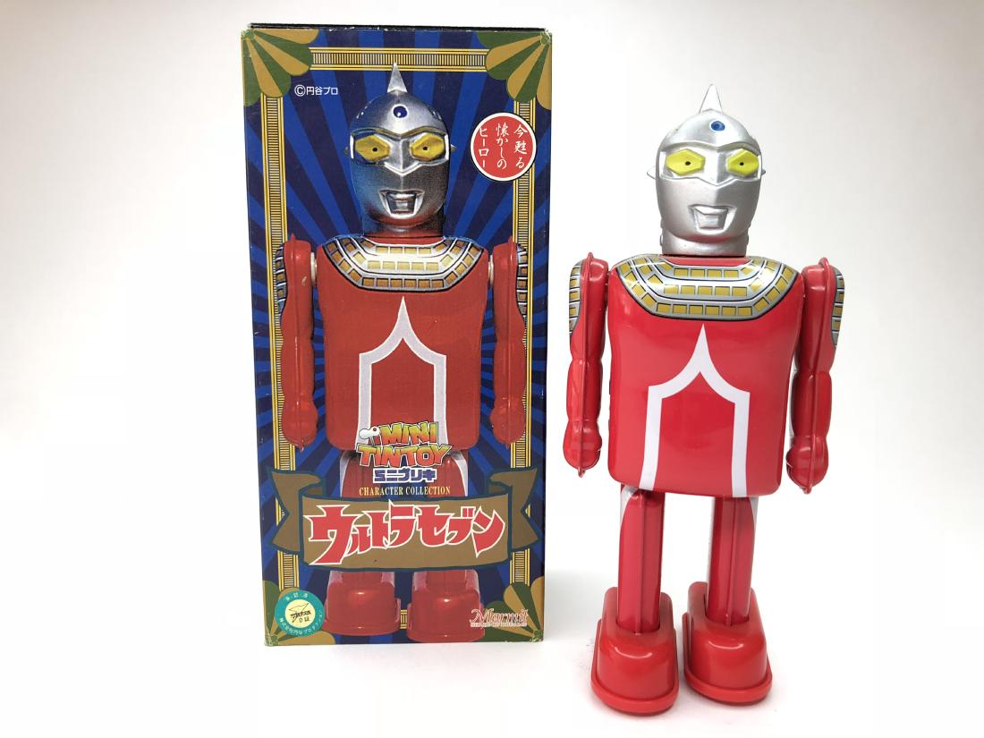 Vintage Marmit Mini Tin Toy Space Robot (1 of 2)