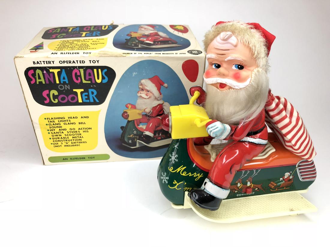 Modern Toys Christmas Santa Claus on Scooter (1 of 1)