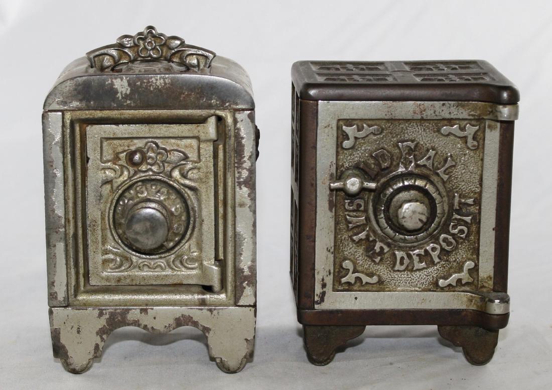 Two Cast Iron Safe Banks (1 of 4)