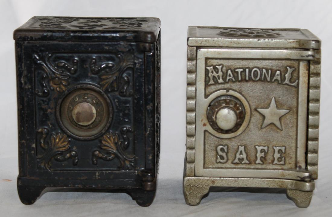 Two Cast Iron Safe Banks (1 of 4)