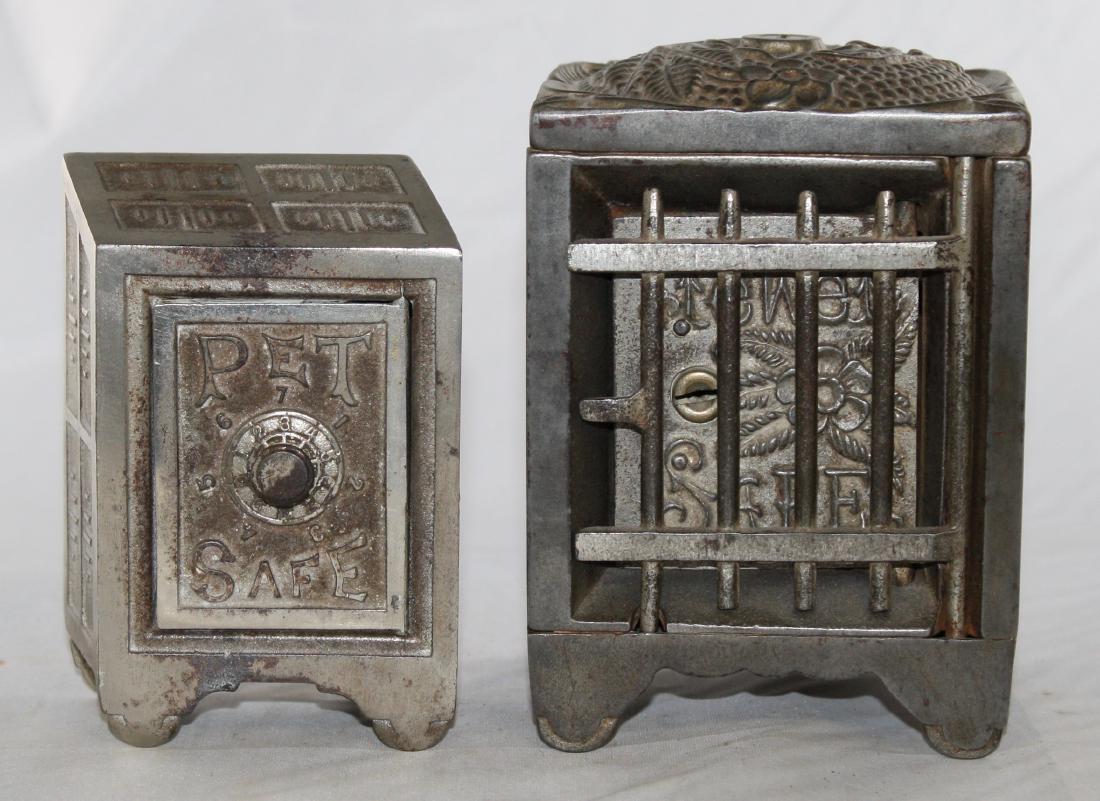 Two Cast Iron Safe Banks (1 of 4)