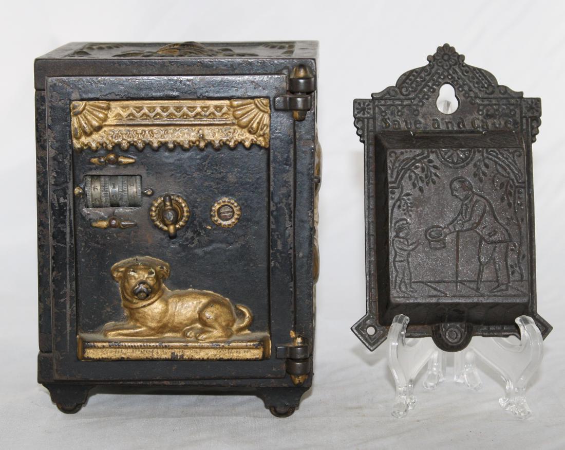 Two Cast Iron Safe Banks (1 of 4)