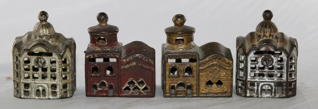 Four Cast Iron Building Banks (1 of 4)