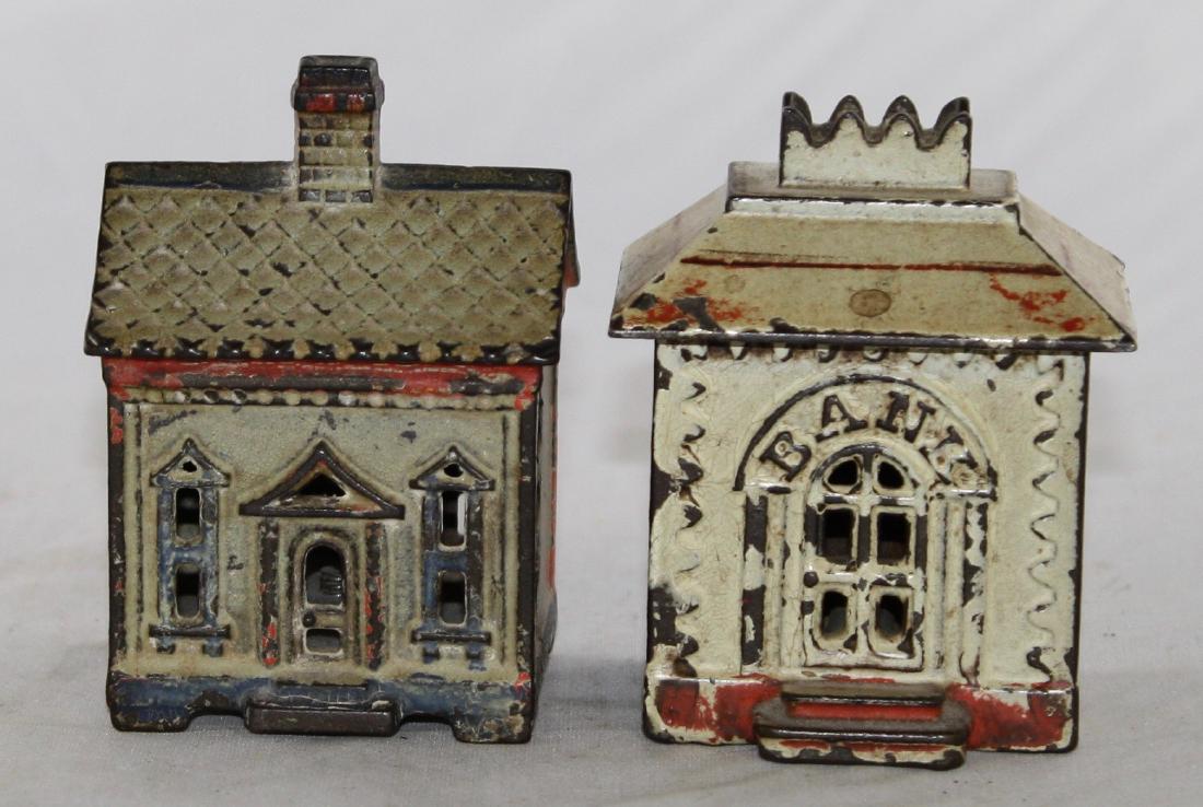 Two Cast Iron Building Banks (1 of 4)