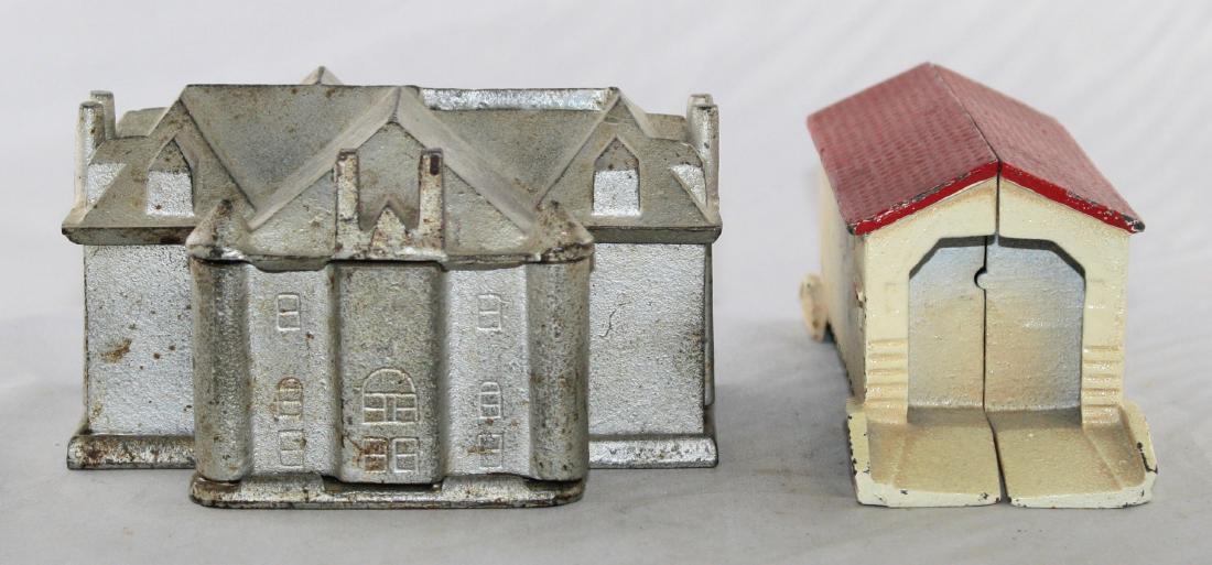 Two Cast Iron Building Banks (1 of 3)