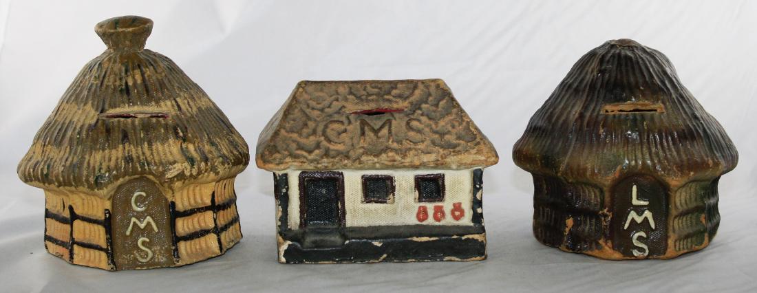 Three Paper Mache Missionary Money Boxes (1 of 4)