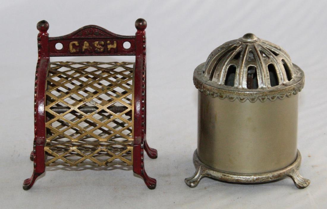 Cash Register with Mesh & Bird Cage Banks (1 of 4)