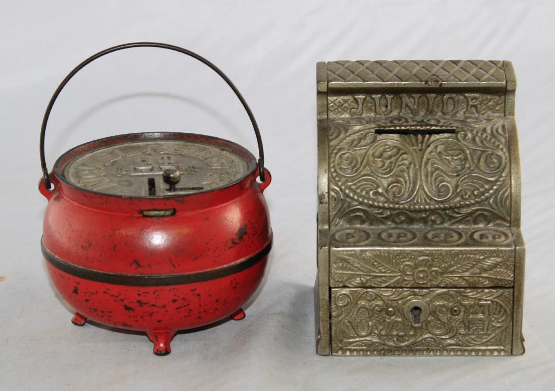 Bean Pot and Junior Cash Register Iron Banks (1 of 4)