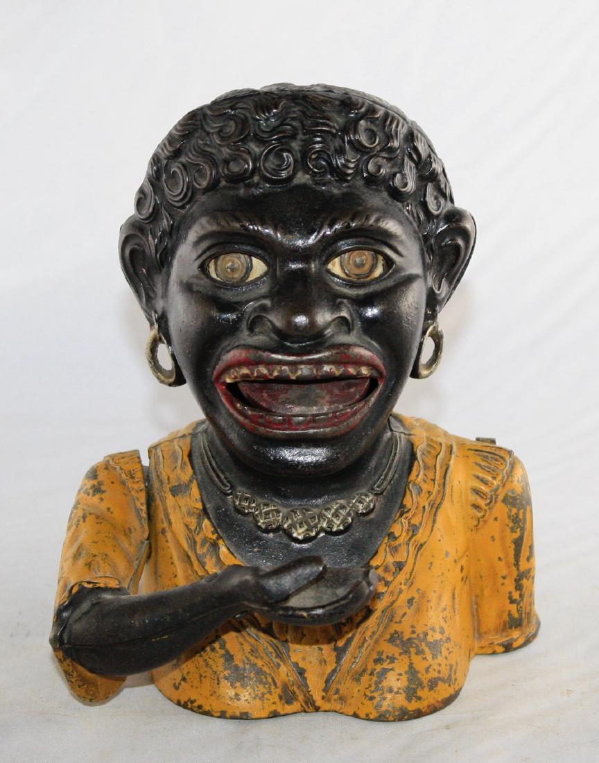 Dinah Short Sleeves Cast Iron Mechanical Bank (1 of 2)