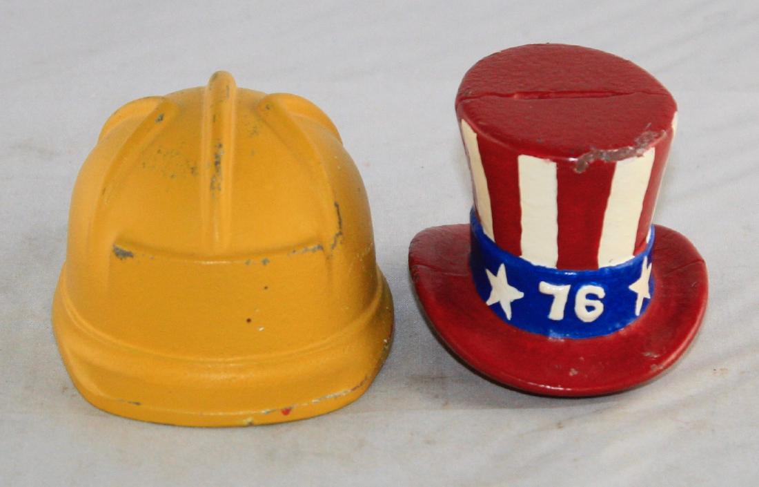 Two Hat Cast Iron Still Banks (1 of 2)