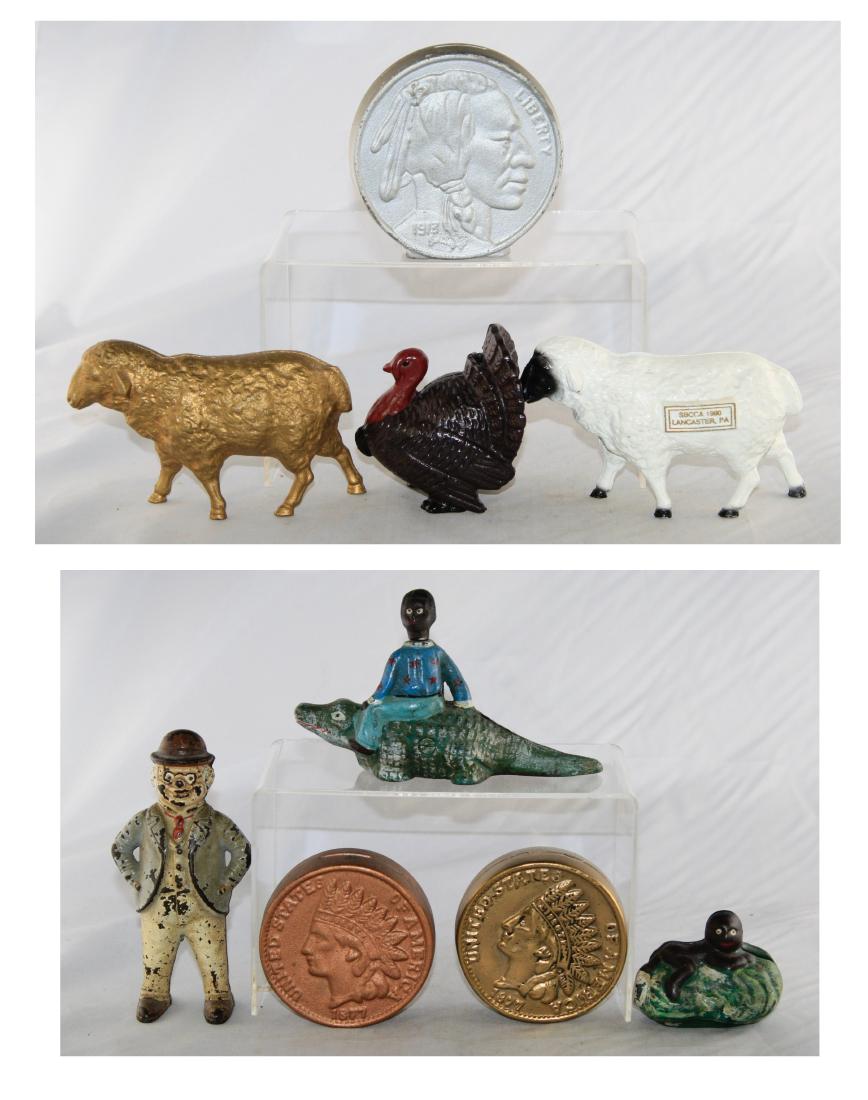 Nine Cast Iron Still Banks (1 of 5)