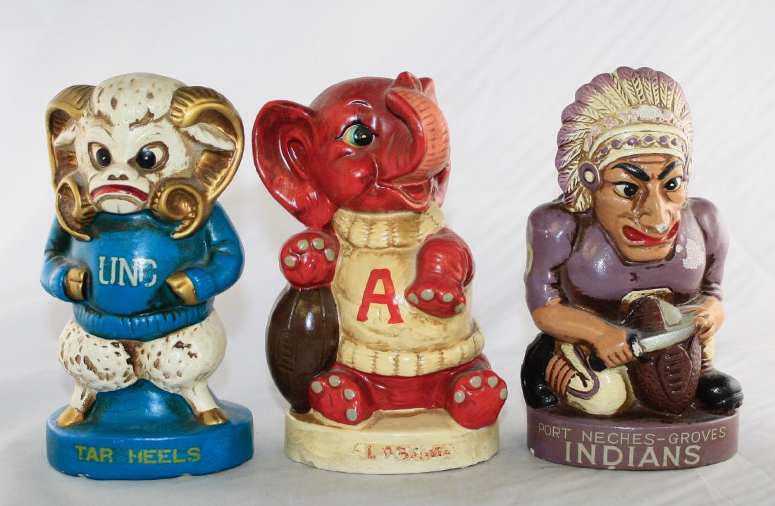 Three Quinco Mascot Still Banks (1 of 2)