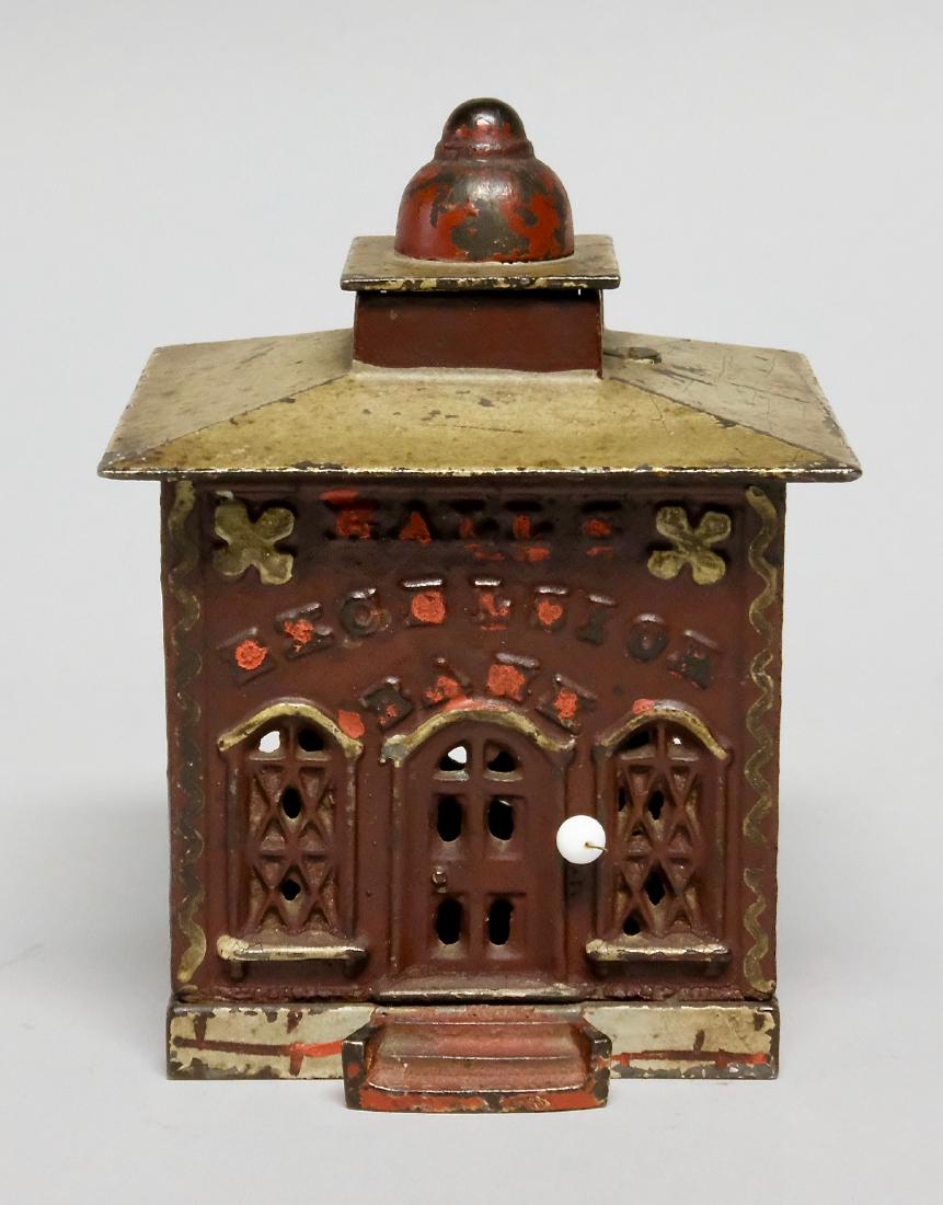 Cast Iron Hall's Excelsior Mechanical Bank (1 of 4)