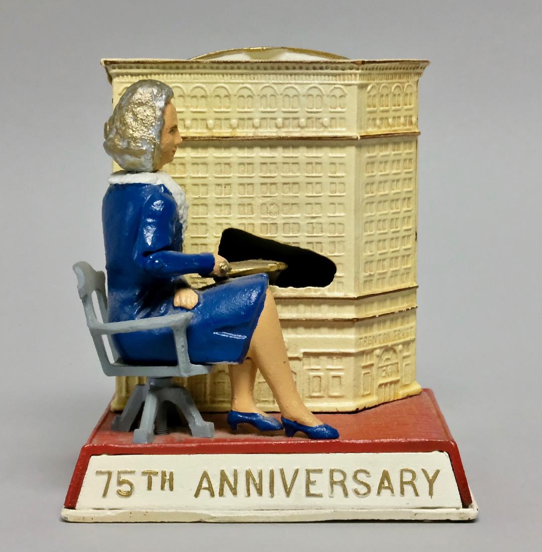 Cast Iron Trenton Trust Mechanical Bank (1 of 4)