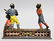 Cast Iron Darktown Battery Mechanical Bank - 2