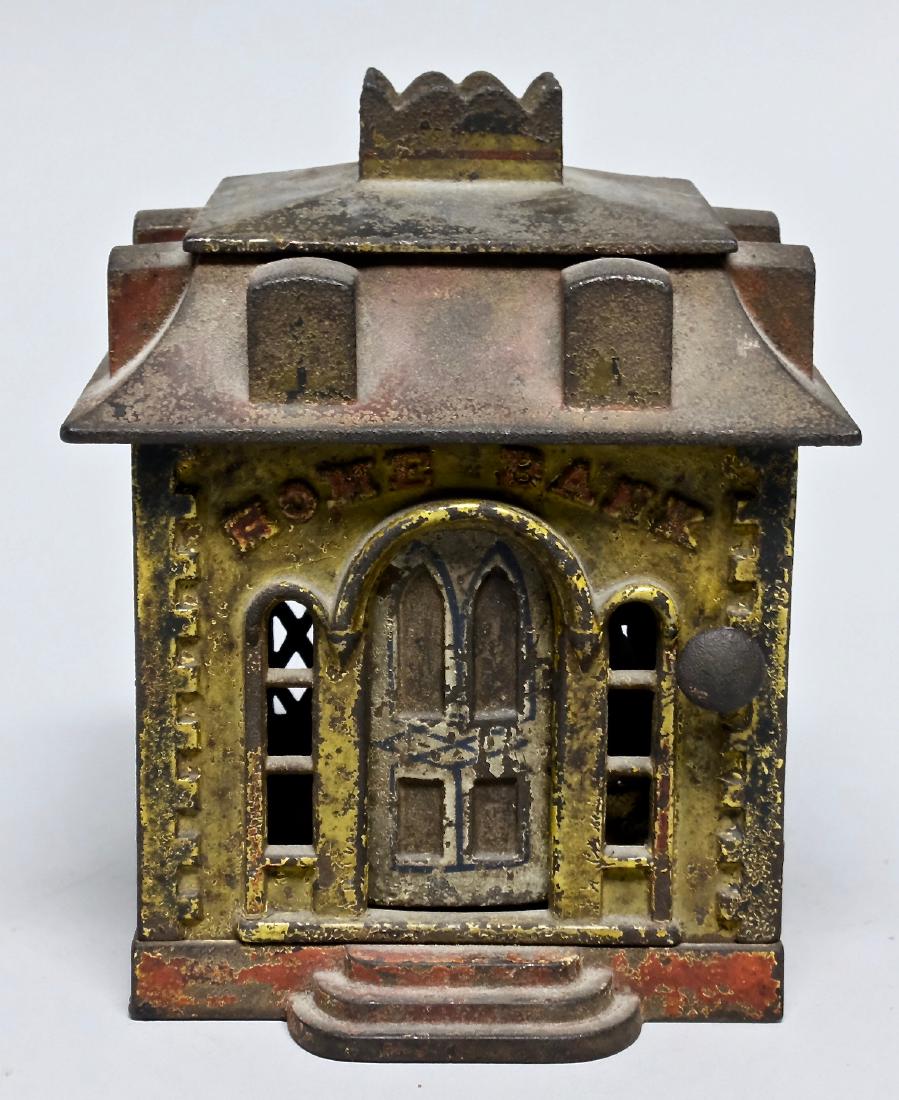 Cast Iron Home Mechanical Bank (1 of 4)