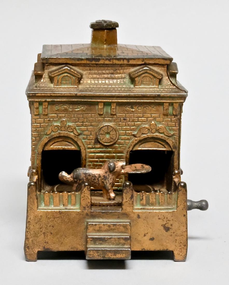 Dog on Turntable Cast Iron Mechanical Bank (1 of 3)