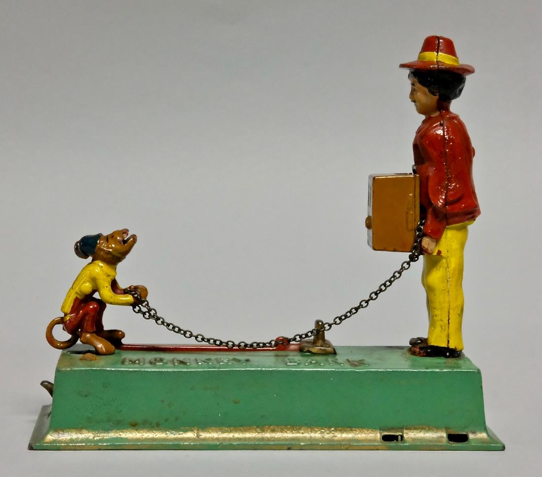Monkey Cast Iron Mechanical Bank (1 of 2)