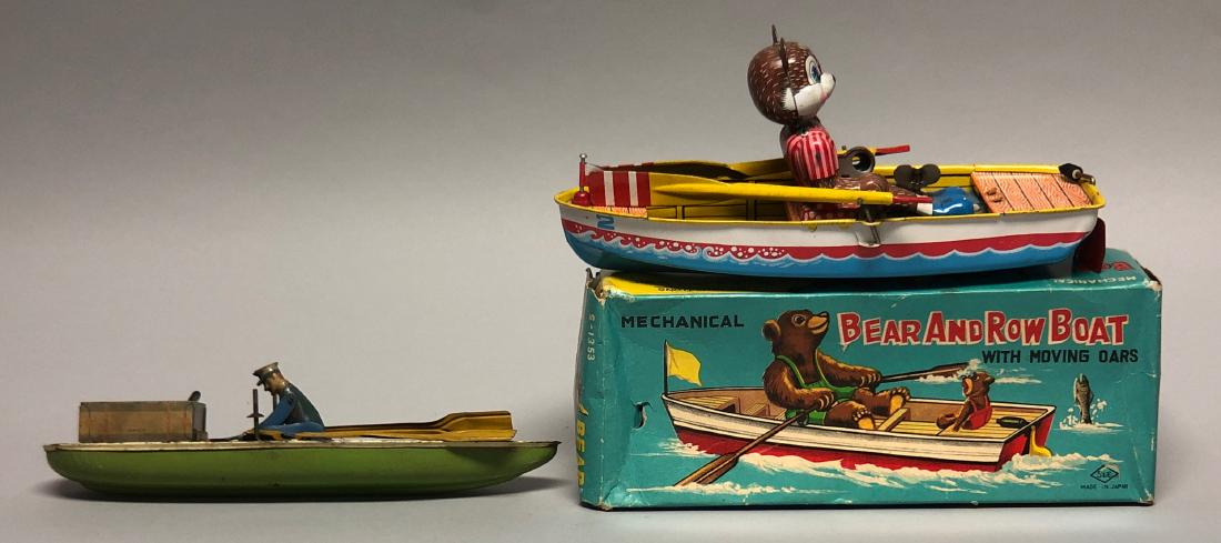 Two Tin Windup Row Boats (1 of 2)