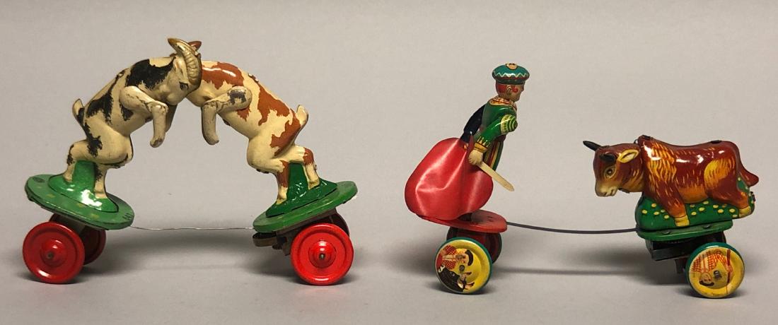 Tin Windup Butting Goats and Bull and Fighter (1 of 2)