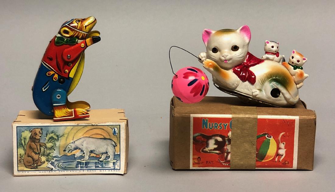 Windup Tumbling Bear and Cat Family (1 of 2)