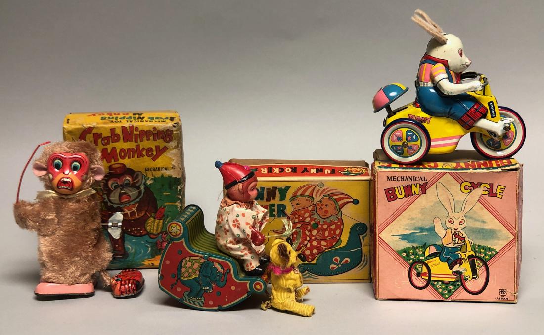 Three Japanese Tin Windup Toys (1 of 2)