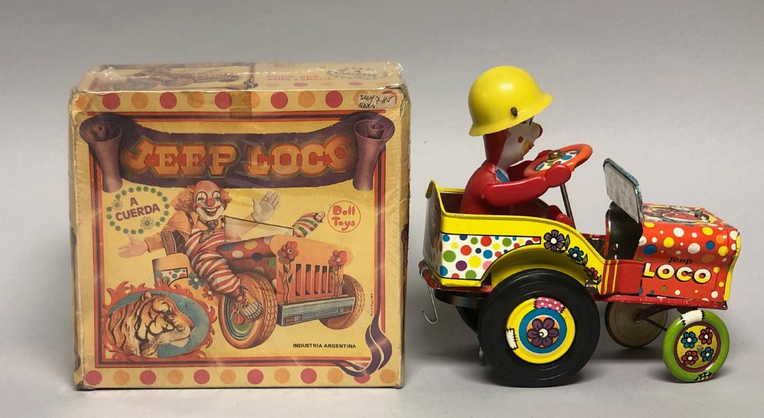 Ital Toys Tin Windup Jeep Loco with Original Box (1 of 2)