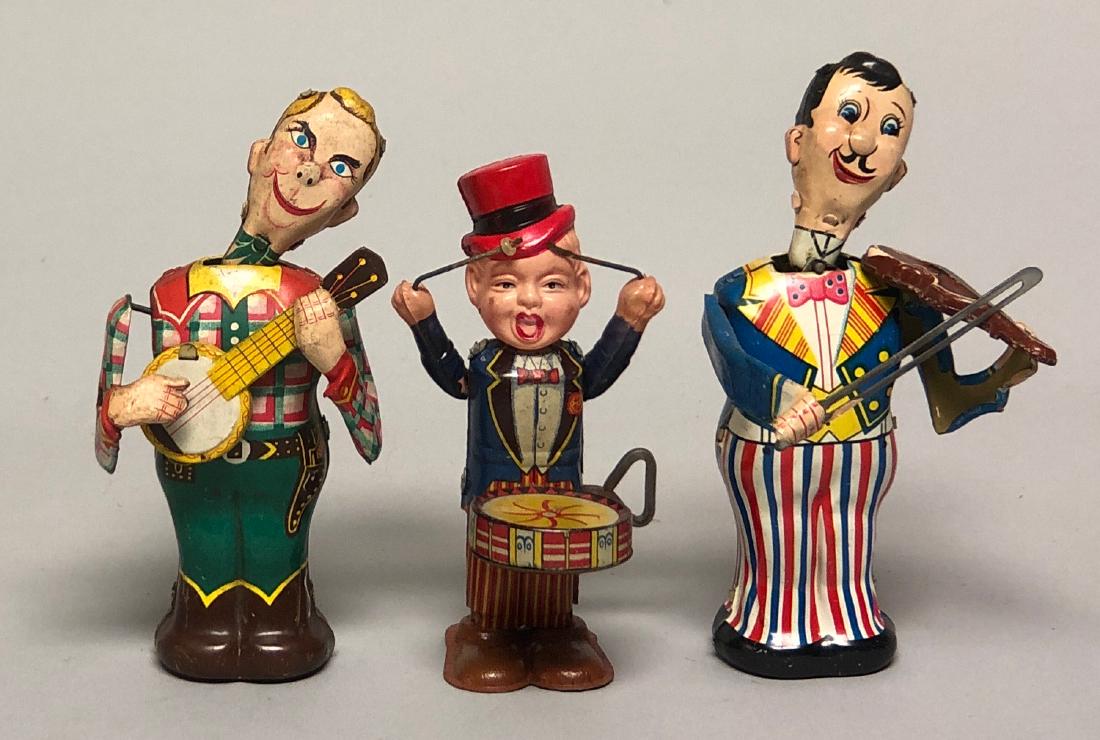 Three Tin Windup Musicians (1 of 2)