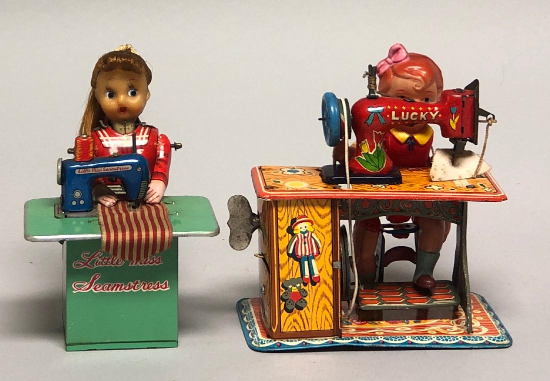 Two Tin and Celluloid Windup Tailors (1 of 2)