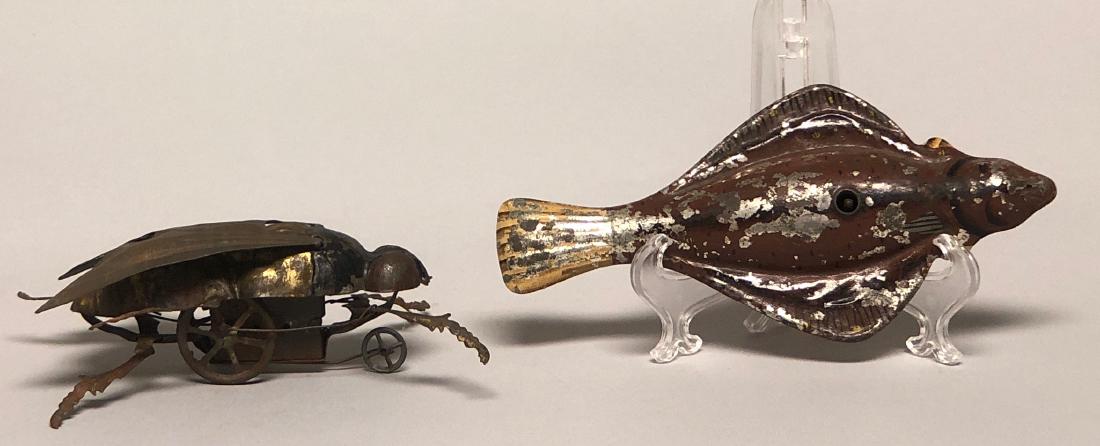 Tin Windup Fly and Fish (1 of 2)