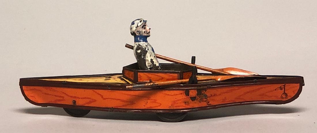 Tin Windup Canoe with Sailor (1 of 2)