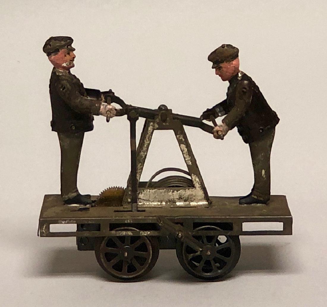 Hand Painted Tin Windup Hand Car (1 of 2)