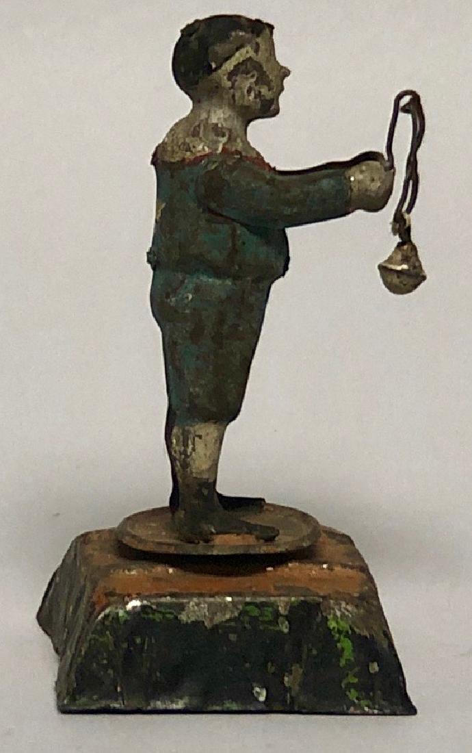 Windup Hand Painted Tin Shot Put Thrower (1 of 2)
