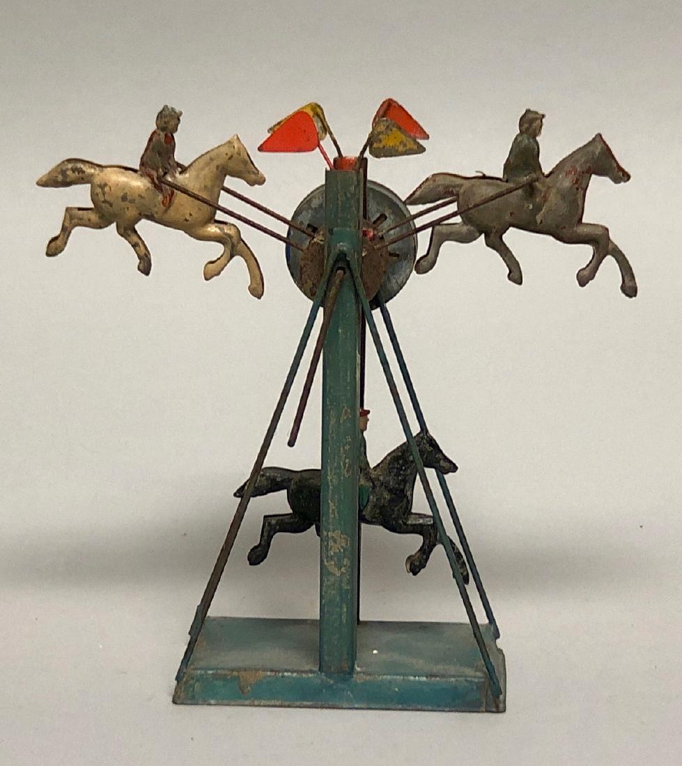 Hand Cranked Hand Painted Horse Fantasy Ride (1 of 2)