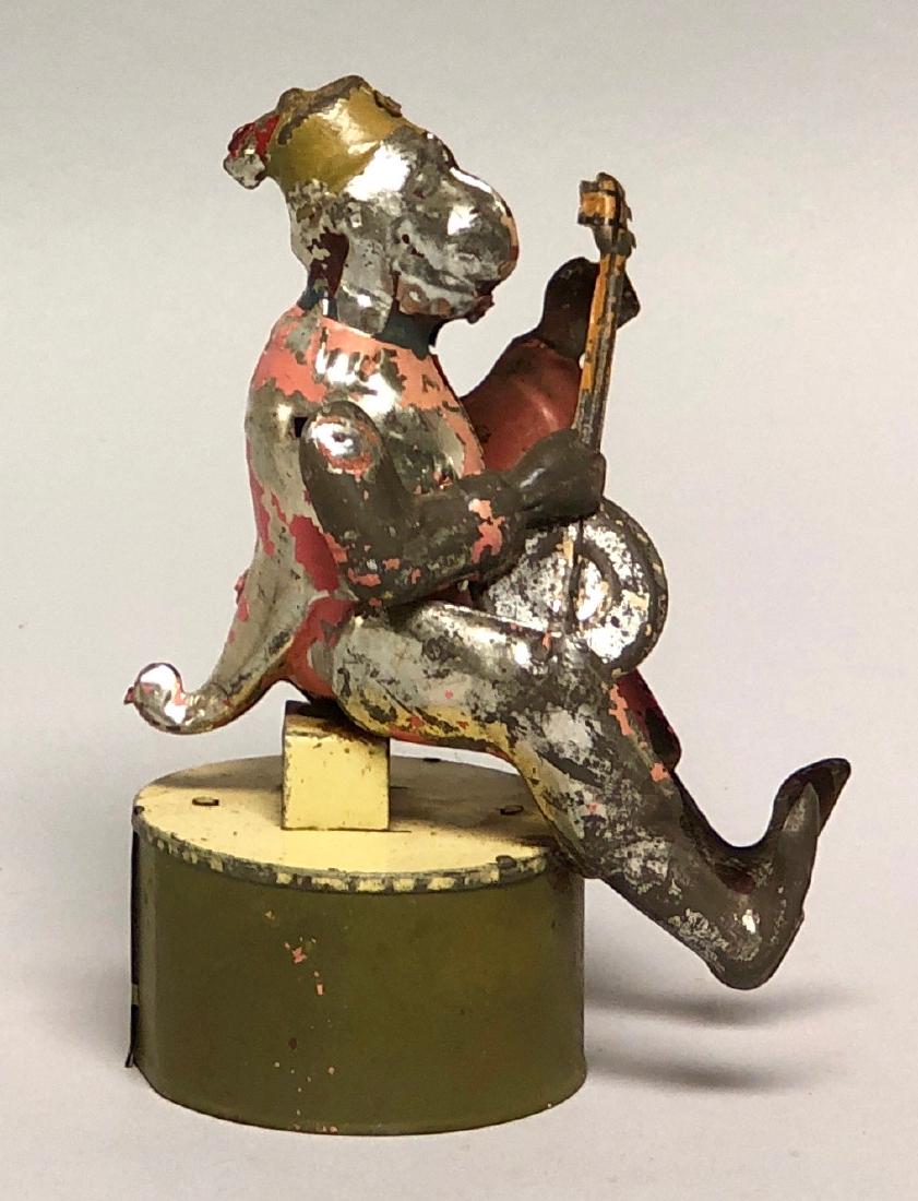 Windup Tin Hand Painted Monkey Playing Banjo (1 of 2)