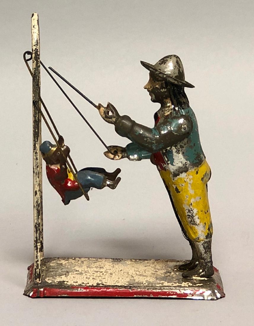 Windup Tin Hand Painted Monkey Trainer (1 of 2)