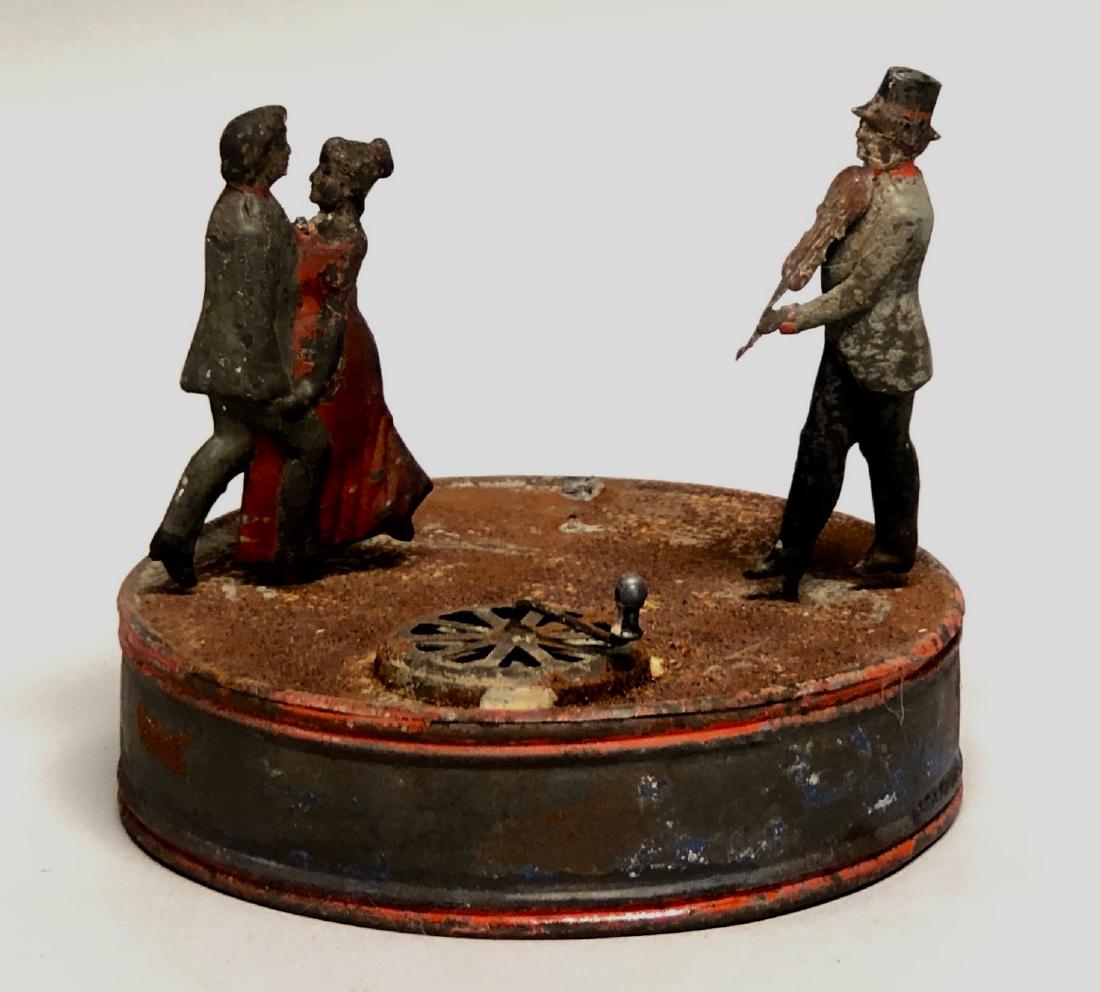 Hand Cranked Hand Painted Musician & Dancers (1 of 2)