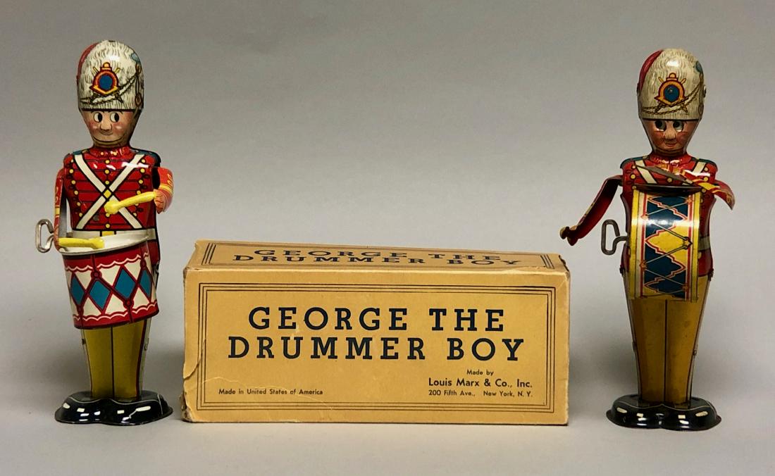 Two Windup Tin Marx Drummers (1 of 2)