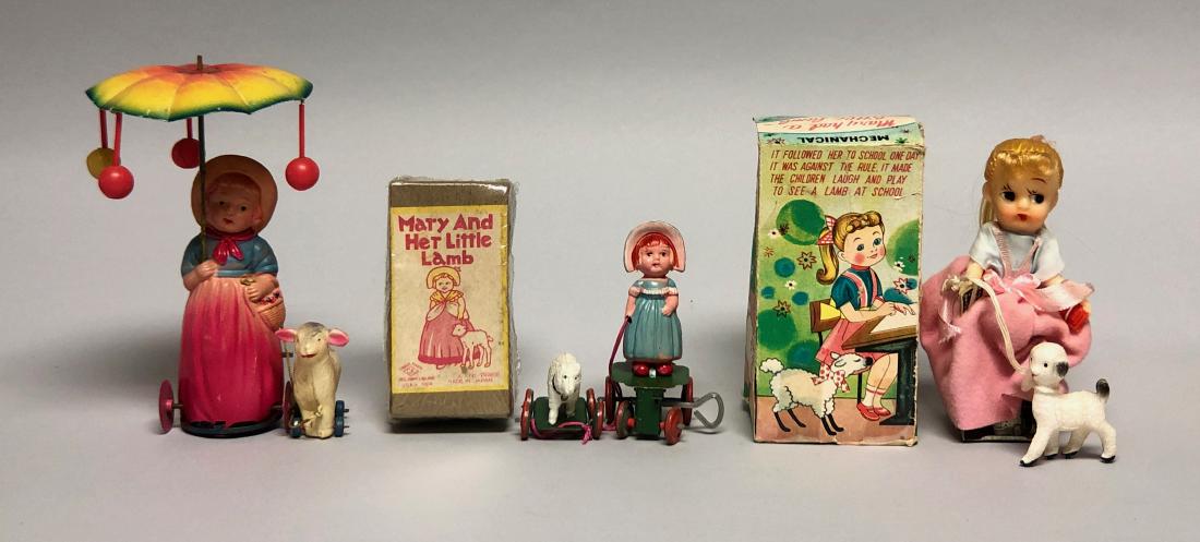 Three Windup Mary & Her Little Lamb Toys (1 of 2)