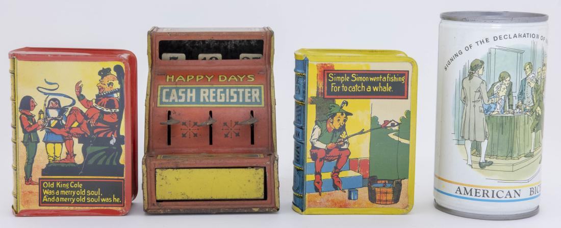 Four Tin Still Banks (1 of 2)