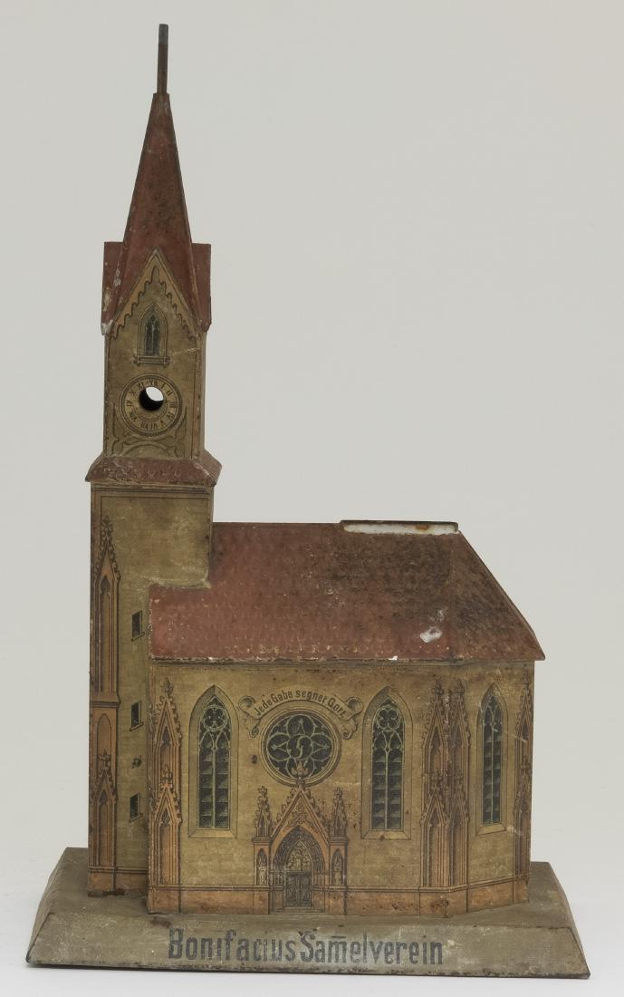 "Bonifacius Samelverein" Tin Church Bank (1 of 2)
