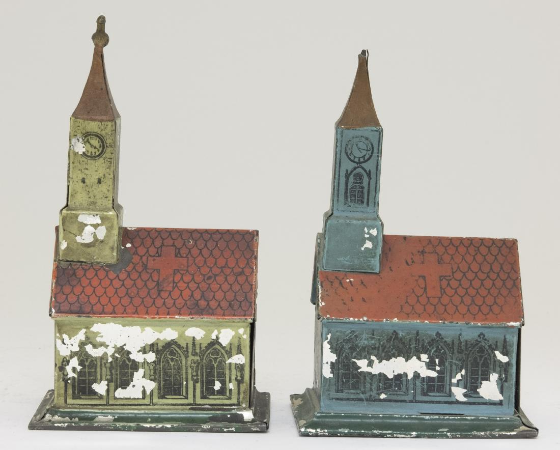 Two Bing Tin Church Banks (1 of 2)