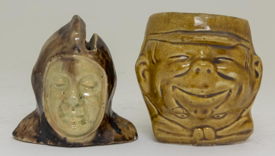 Two Glazed Ceramic Bust Still Banks (1 of 2)