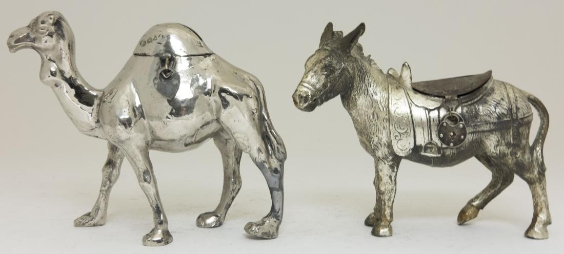 Two Silvered Lead Animal Themed Banks (1 of 2)