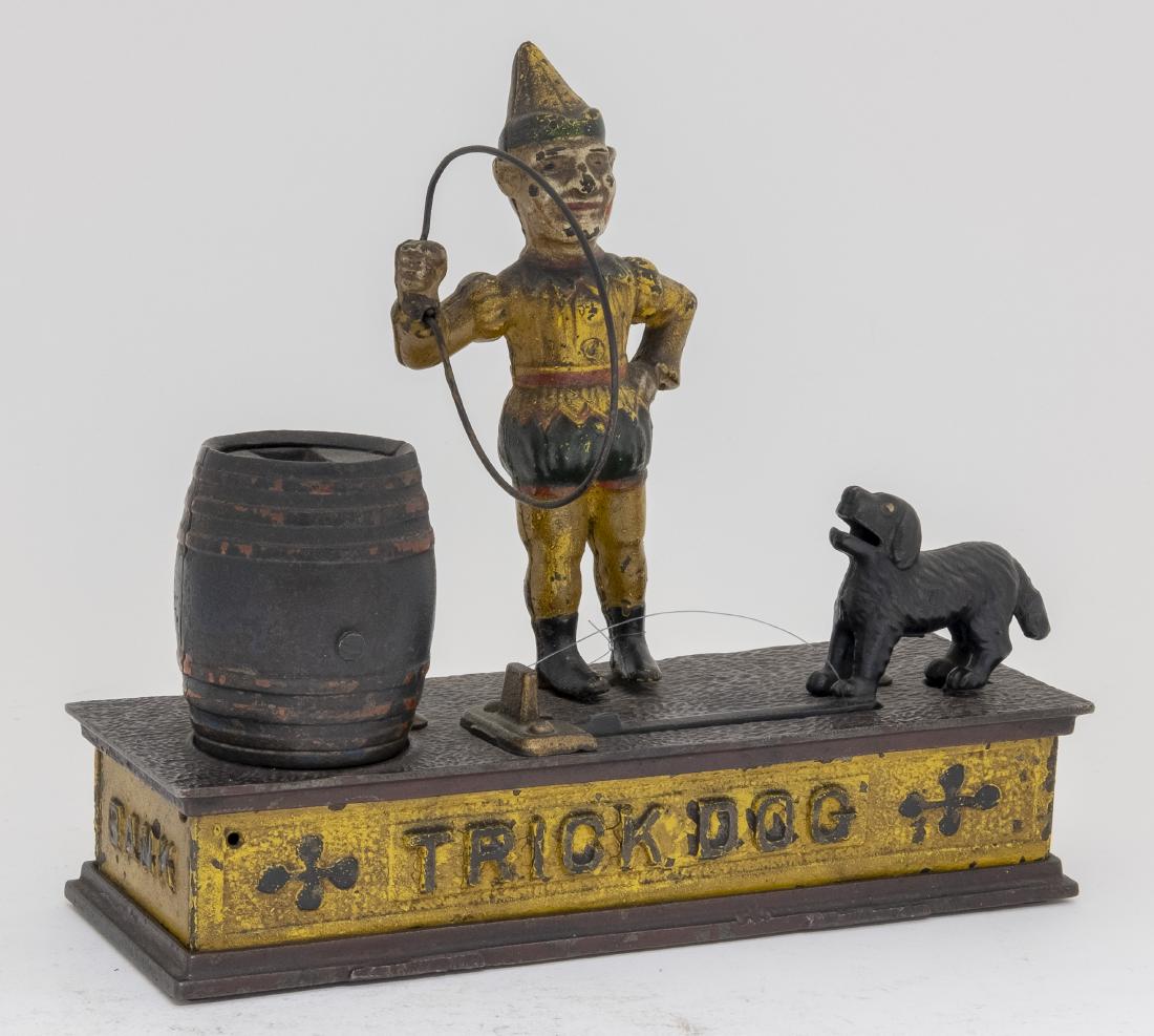 Trick Dog Six Part Base Iron Mechanical Bank (1 of 4)
