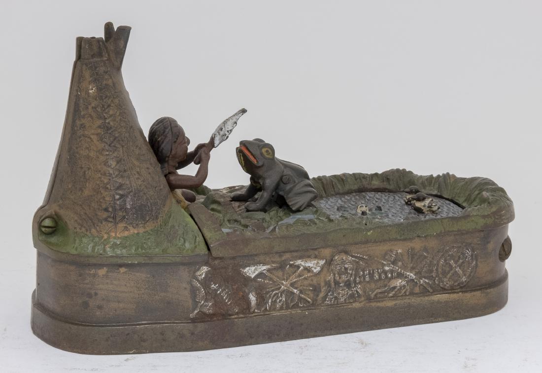 Chief Big Moon Cast Iron Mechanical Bank (1 of 4)