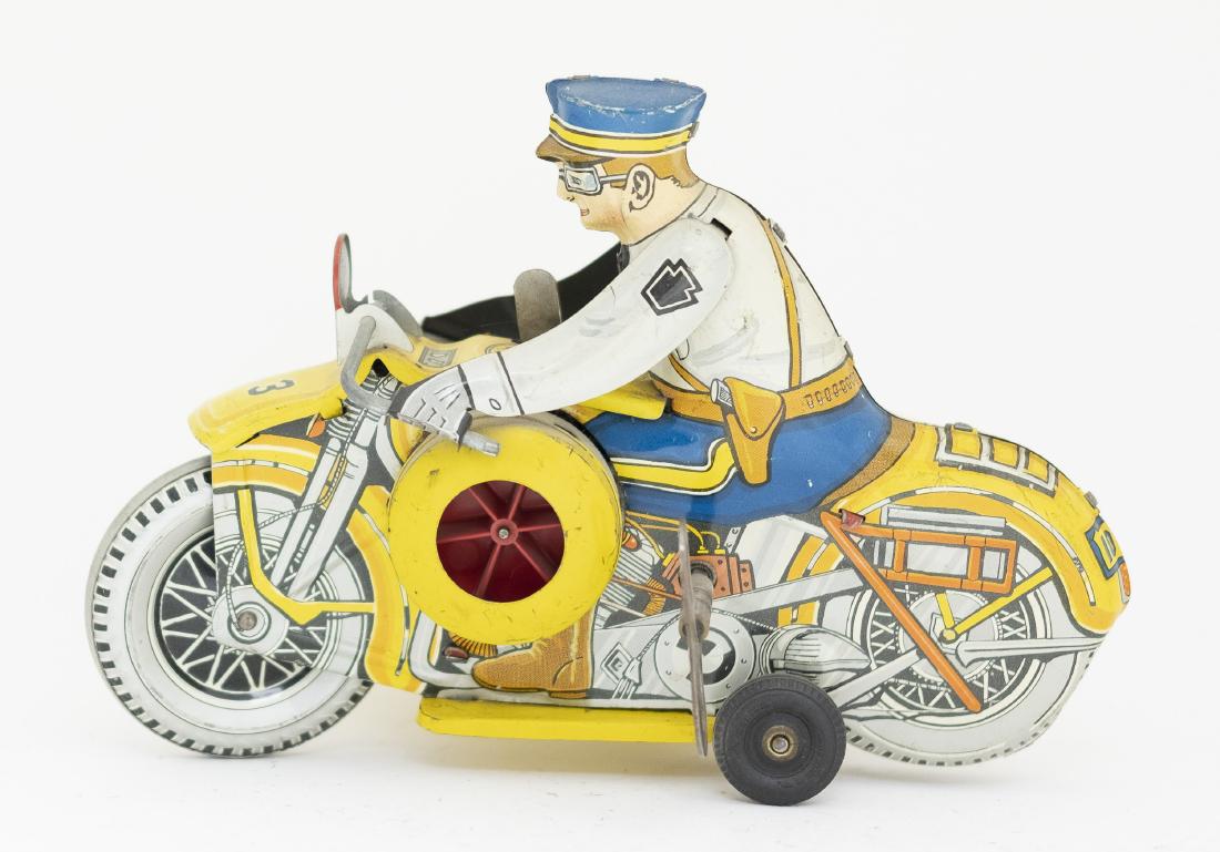Marx Windup Police Motorcycle with Sidecar (1 of 4)
