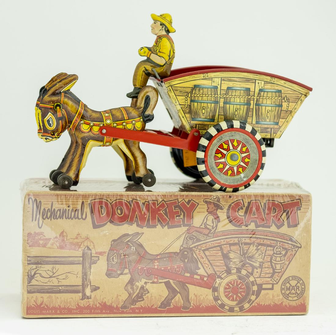 Boxed Marx Mechanical Donkey Cart Windup Toy (1 of 4)