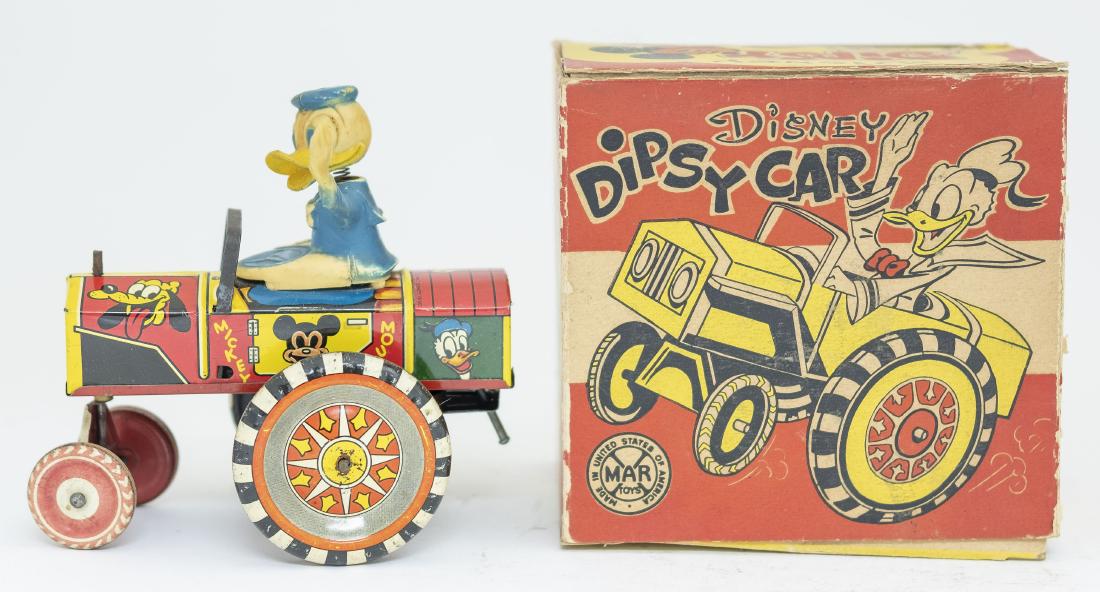Boxed Marx Donald Duck Dipsy Car (1 of 3)